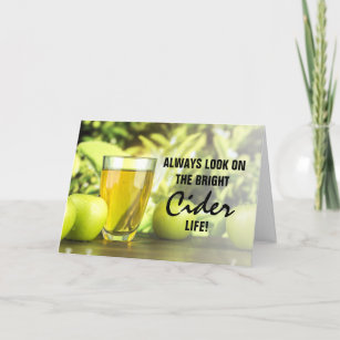 Funny Adult   Bright Cider Life Card
