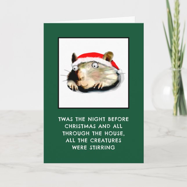 Funny Adult Christmas Holiday Card (Front)