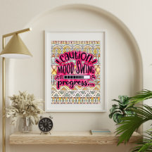 Funny Adult Colouring Poster