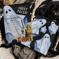 Funny Adult Ghost Sheet-faced Halloween Party