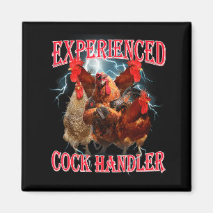 Funny Adult Humor Experienced Handler Inappropriat Magnet