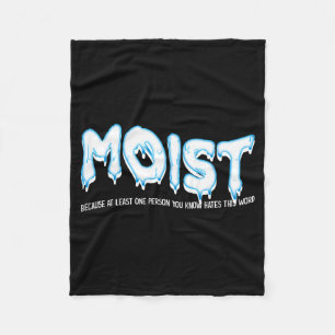 Funny Adult Humor Moist Fleece Blanket