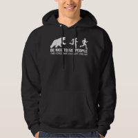 Funny Adult Humor Runner Fat People With Bear Funn
