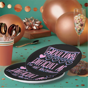 Funny Adulting Difficult AF Would Not Recommend Paper Plate