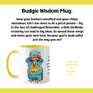 Funny Advice From A Budgie Mug
