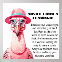 Funny Advice from A Flamingo