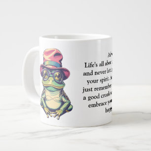 Funny Advice From A Frog Large Coffee Mug