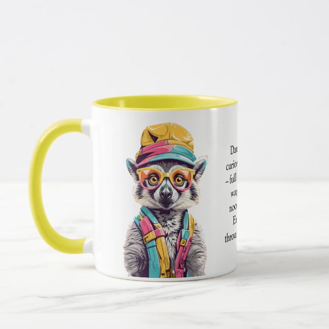 Funny Advice From A Lemur Mug (Left)