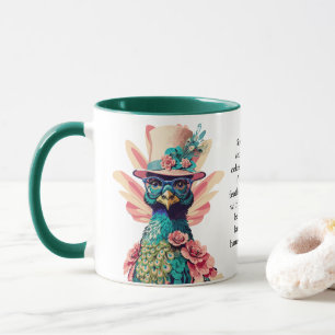 Funny Advice From A Peacock Mug