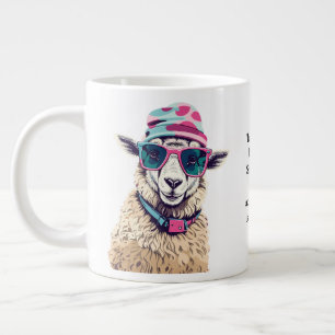 Funny Advice From A Sheep Large Coffee Mug