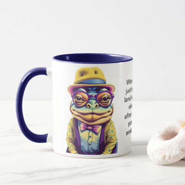 Funny Advice From A Toad Mug (With Donut)