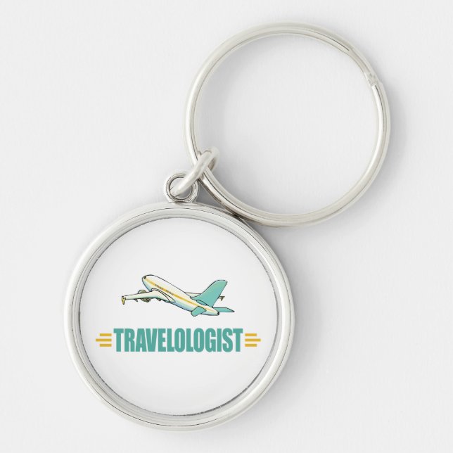 Funny Aeroplane Key Ring (Front)
