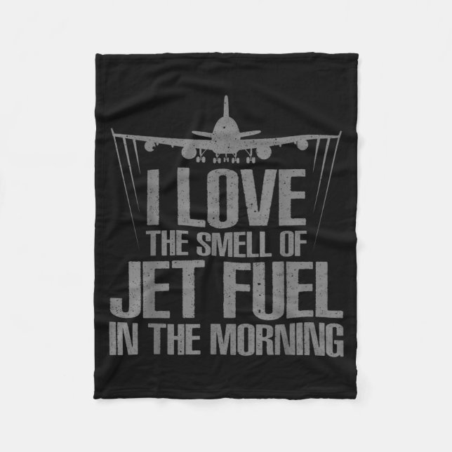 Funny Aeroplane Novelty For Men Women Aviation Air Fleece Blanket (Front)