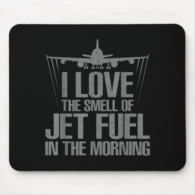 Funny Aeroplane Novelty For Men Women Aviation Air Mouse Mat (Front)