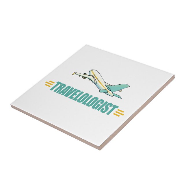 Funny Aeroplane Tile (Side)