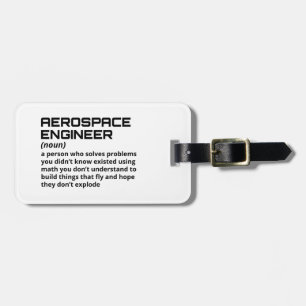 Funny Aerospace Engineer Definition Luggage Tag