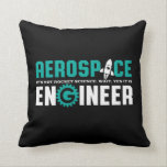 Funny Aerospace Engineering It's Rocket Science Cushion<br><div class="desc">Aerospace engineering. It's not rocket science. Wait, yes it is. Funny merchandise for geek and nerd engineers who love humour, witty quotes and jokes. Cool design to wear on your job and show your passion in aircraft, spacecraft, and rocket science. Great gift for dad, father, mum, mother, son, daughter, brother...</div>