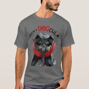 Funny Affenpinscher Dog Vampire Halloween Costume T-Shirt