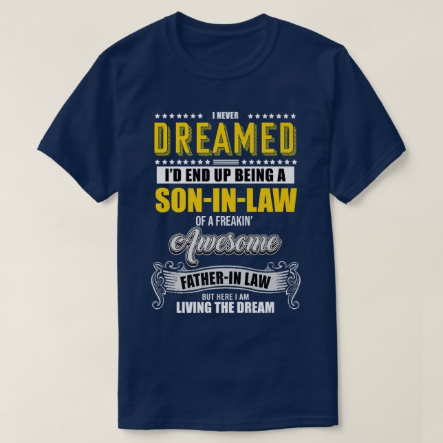 Funny Affine Humour SonInLaw Freaking Awesome Fath T-Shirt (Design Front)