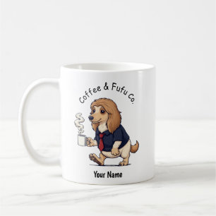 Funny  Afghan Hound Dog Business Suit Coffee  Mug
