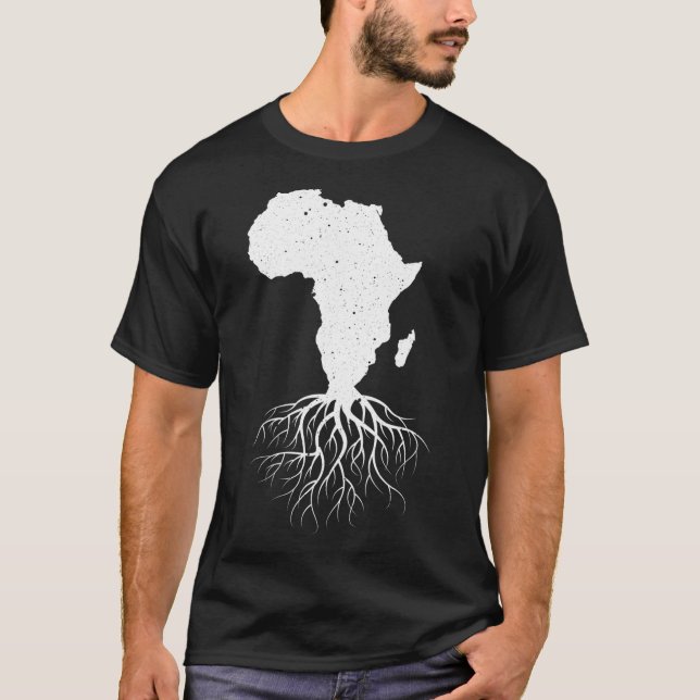 Funny Africa Art For Men Women African American Lo T-Shirt (Front)