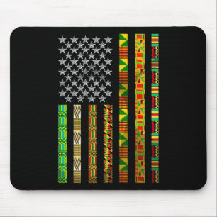Funny African American Gift Cute Juneteenth Flag F Mouse Mat