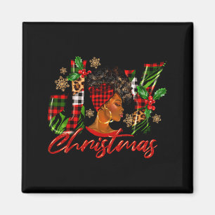 Funny African American Joy Christmas Black Woman A Magnet
