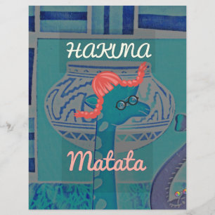 Funny African Giraffe Print