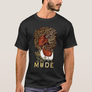 Funny Afro Queen Birthday Mode On For Black Women T-Shirt