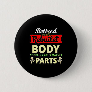 Funny After Hip Surgery Recovery Bionic Hip Replac 6 Cm Round Badge