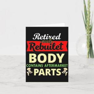 Funny After Hip Surgery Recovery Bionic Hip Replac Card
