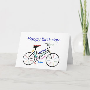 Funny Age Birthday Bike, Cycling, Sport, Hobby Card