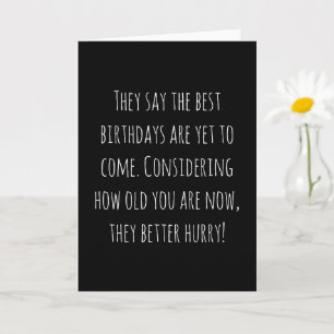 Funny Age Birthday Card