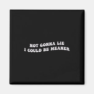Funny Aggressive Quote Not Gonna Lie, I Could Be M Magnet