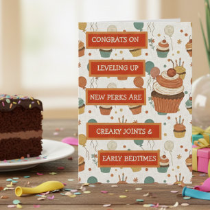 Funny Aging Humor   Vintage Birthday Card