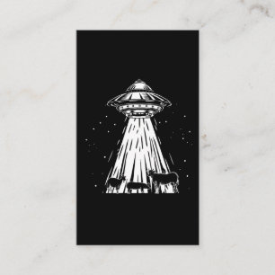 Funny Agriculture Alien Cows UFO Abduction Farmer Business Card