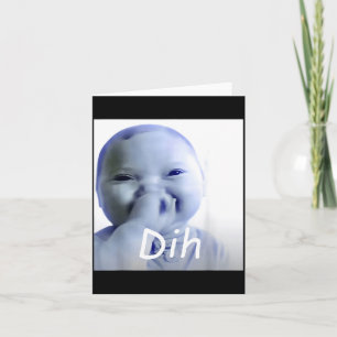 Funny Ai Baby Dih Meme Brainrot Card