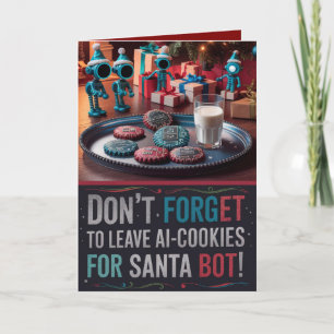 Funny Ai Chatbot Santa Greeting Card Corporate