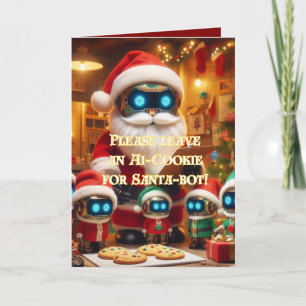Funny Ai Chatbot Santa Greeting Card Corporate