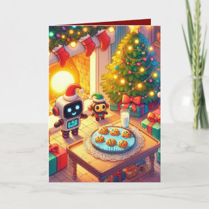 Funny Ai Chatbot Santa Greeting Card Corporate
