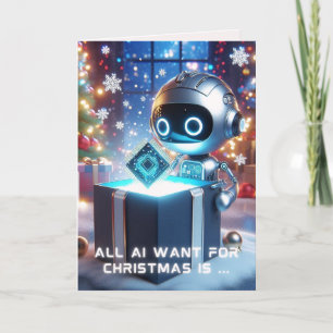 Funny Ai Christmas Chatbot Gift Corporate Business Holiday Card