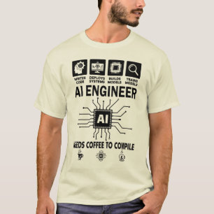 Funny AI Engineer Artificial intelligence Tech T-Shirt