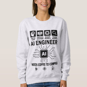Funny AI Engineer Coding Programmer Developer Tech Sweatshirt