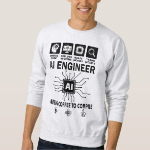 Funny AI Engineer Coding Programmer Developer Tech Sweatshirt