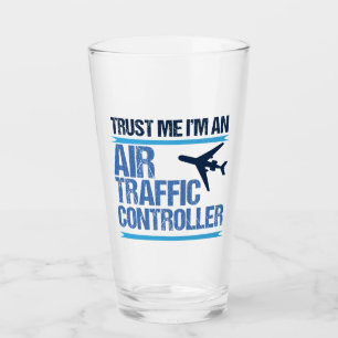 Funny Air Traffic Controller Glass