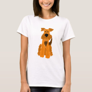Funny Airedale Terrier Dog Art T-Shirt