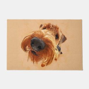 Funny Airedale Terrier Doormat