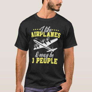 Funny Airplane Design For Men Women Aviation Aviat T-Shirt