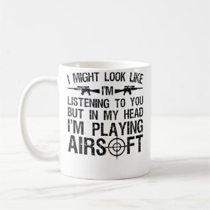 Funny Airsoft Art Men Airsoft Lover Gun Shooting S Coffee Mug
