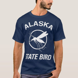 Funny Alaska State Bird Mosquito  T-Shirt